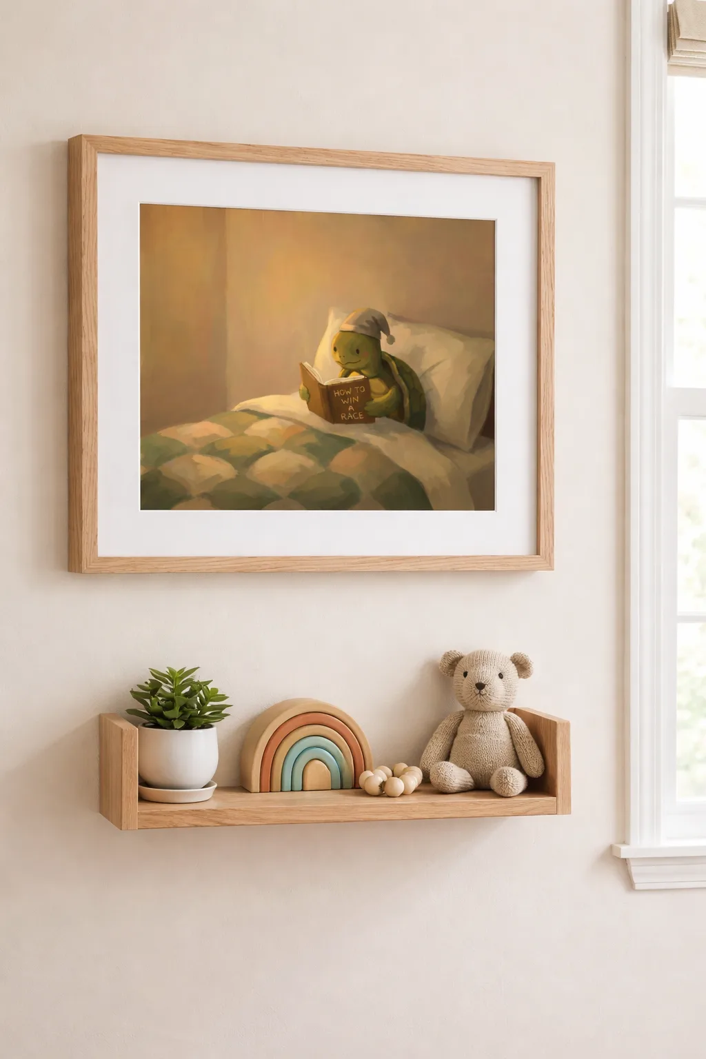 Turtle on Cozy Bed reading a Book - thumbnail 2